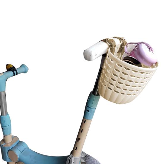 Kids Bike Front Basket Storage Box Large Capacity Strong Load-bearing Universal Easy To Install Bicycle Basket with Adjustable Straps