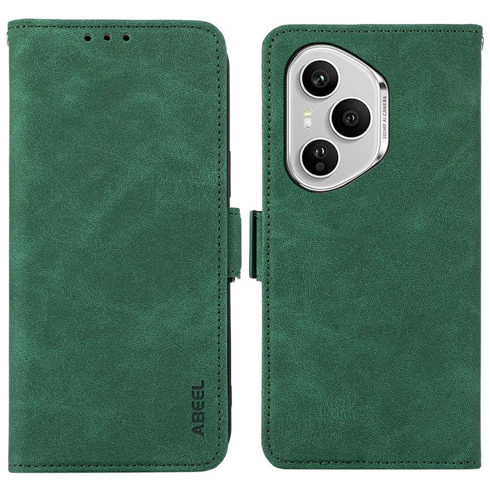 ABEEL For Honor 400 Pro 5G (Global) Case PU Leather Folio Stand View RFID Blocking Phone Cover