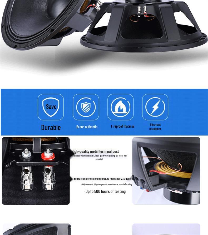 6.5-21 inch High-Power Mid-Bass Pro Stage Speaker with Neodymium Magnet