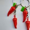 5pcs Chinese Cabbage Keychains Simulated Vegetable Grape Pendant Key Chain Car Keyring for Bag Purse Jewelry Accessory