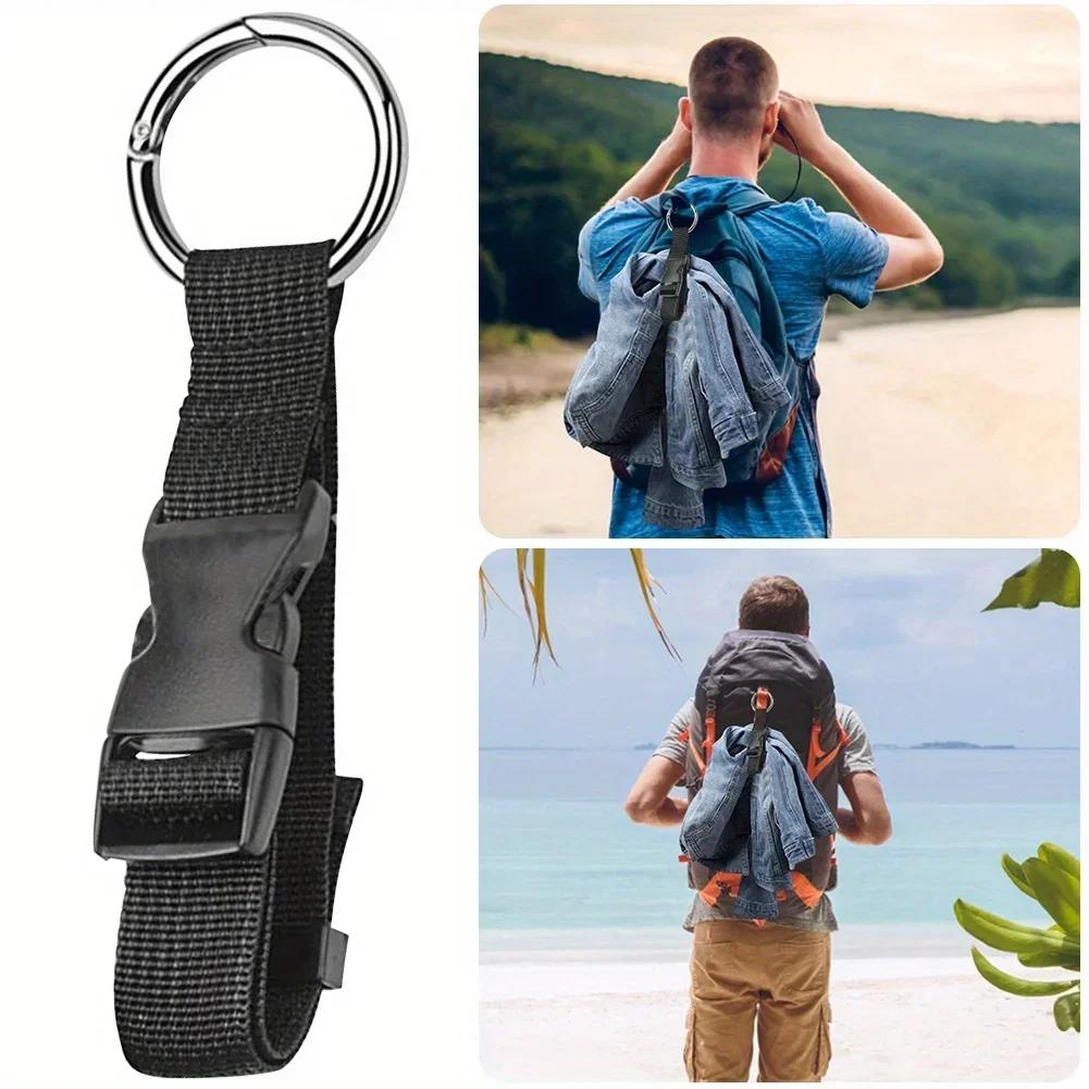 2Pcs Travel Luggage Fixed Strap with Release Buckle Portable Luggage Strap Anti-Theft Backpack External Belt Jacket Holder
