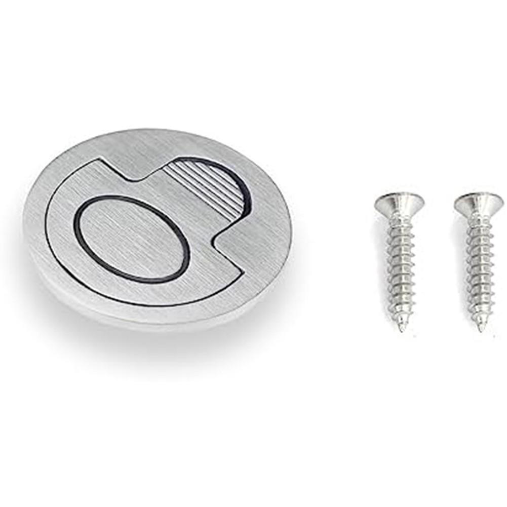 Marine Grade Stainless Steel Round Concealed Pull Handle 50 8mm for Drawers
