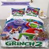Merry Grinchmas Holiday Joy Threepiece Set Without Core 1 Duvet Cover 2 Pillowcase Without Core Duvet Cover And Pillowcase