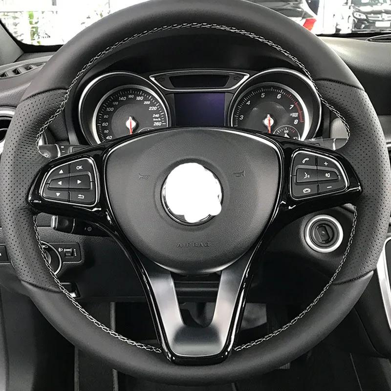 Kryt obložení volantu pro Mercedes Benz A B C E GLA CLA GLC GLS GLE Třída V W176 W246 W205 W213 W117 C117 X156 X253 W447