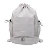 Schoolbag Swimming Fitness Backpack Women's Large Capacity Wet and Dry Separation Travel Backpack Casual Plaid Drawstring Bundle Travel Bag