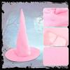 Twisted Witch Hat For Women Soft Cloth Material Halloween Costume Party Accessory Foldable Design