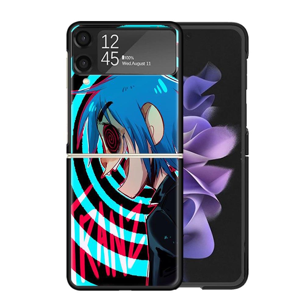 Gorillaz Anime Clear Phone Case For Samsung Z Flip 7 6 5 4 3 Galaxy ZFlip7 ZFlip6 ZFlip5 ZFlip4 ZFlip3 5G Print Cover Z Flip 5 4
