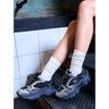 MLB New York Yankees Pelle Sintetica alla Moda Comode Casual Sportive Suola Spessa Rialzanti Scarpe Basse Stile Papà 3ASHWD15N-50BKS