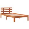 Solid Wood Bed Without Mattress Wax Brown 100x200 Cm Pine Wood