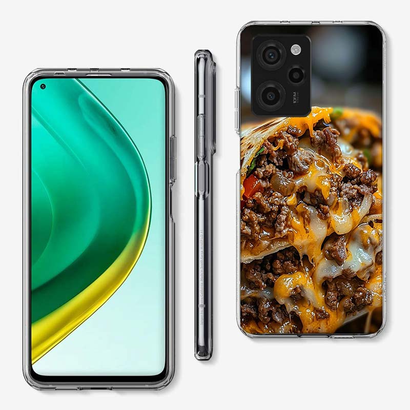 Käse Knuspriges Hähnchen Rindfleisch Verpackungsabdeckung Handyhülle Für Xiaomi Poco M8 M7 M6 M4 M3 X7 X6 X4 Pro F7 Ultra M5S Mi 14 14T 15 15T