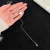 1111 New Simple Geometric Square Pendant Necklace Women's Niche Premium Sense Delicate Adjustable Long Sweater Chain