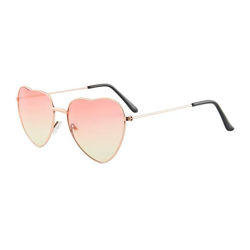 

Heart Shape Sunglasses Women Luxury Brand Designer Men Metal Frame Sun Glasses Vintage Gradient Ocean Lenses Uv400 Shades