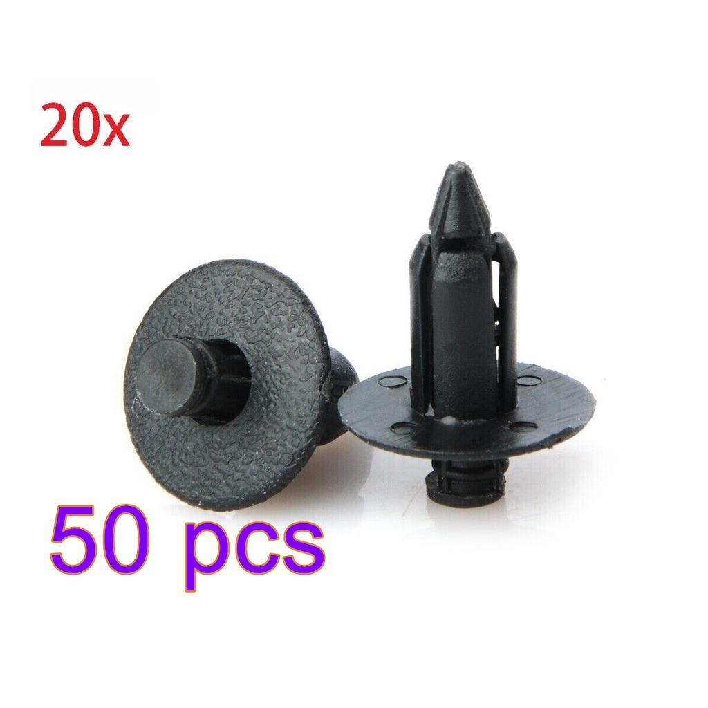 10/20/50Pcs 8mm Hole Bike Fasteners Plastic Rivet Fairing Trim Clips for Honda Yamaha Suzuki Automobiles Parts Car Interior