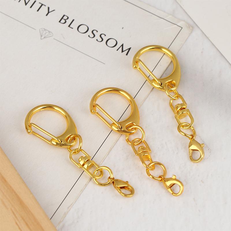 5/10/20Pcs D Shaped Lobster Clasp Chain Connector For Diy Jewelry Making Findings Key Chain Accessories