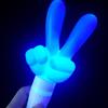LED Foam Glow Sticks Finger Shaped Bulk Glow Sticks 3 Lighting Modes Gesture Party Supplies Battery Powered Fluorescent Light Props for Parties