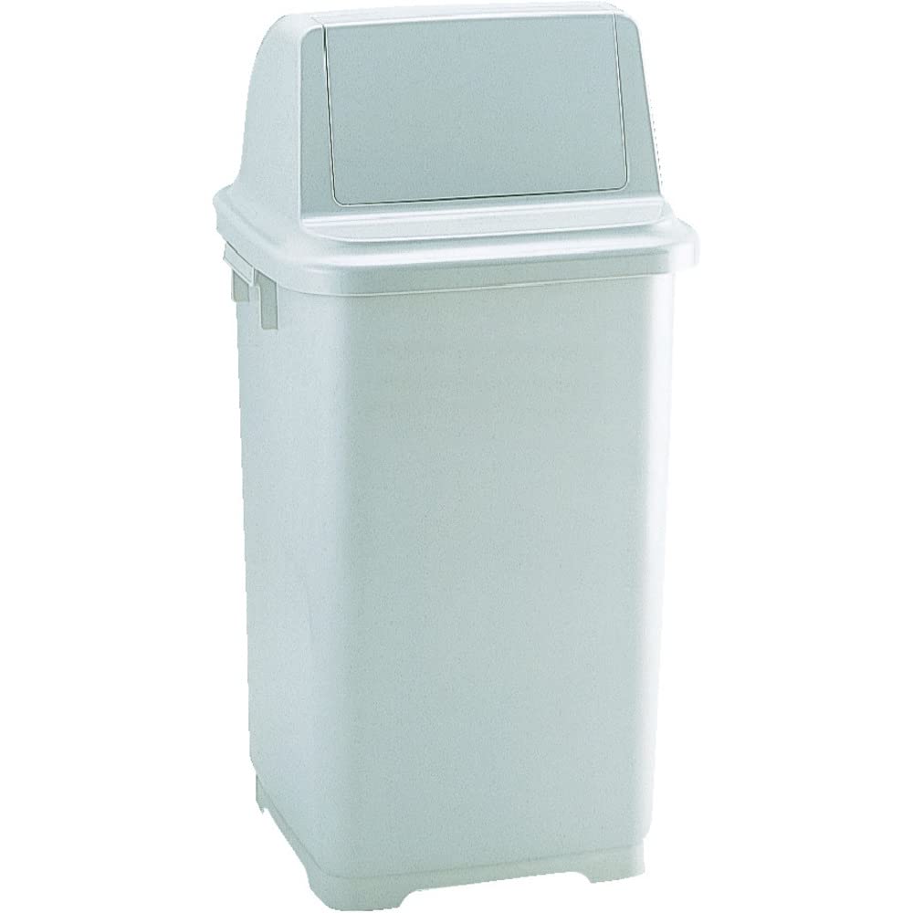

Richell Trash Pail 90-Type Trash Can, R-Shaped, Gray, Made in Japan, Stylish, Separate Waste, Indoor Use, 47920