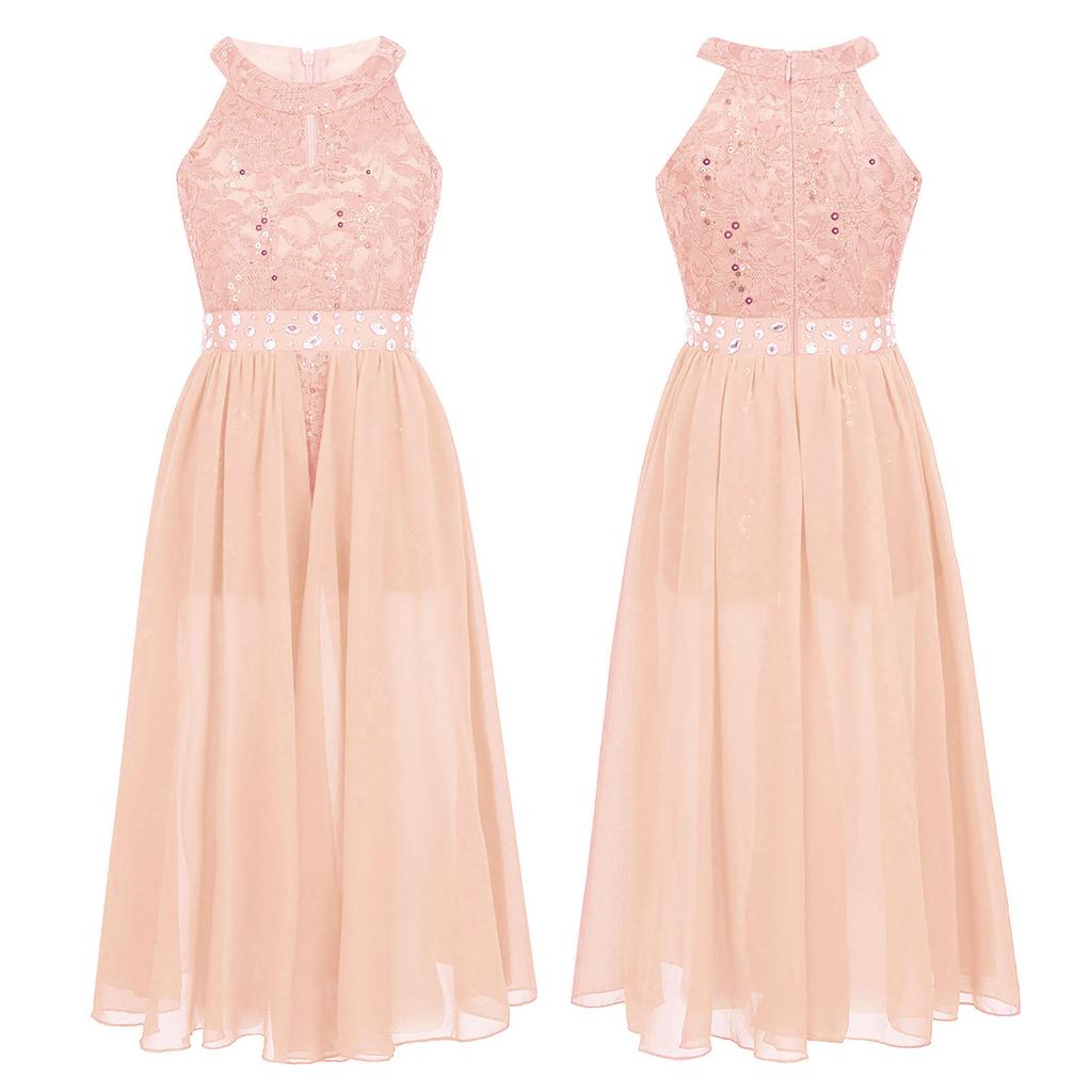 Dětská květina Družička Svatební Narozeninové párty Šaty Plesové šaty Holčička Obřadní šaty na taneční parket