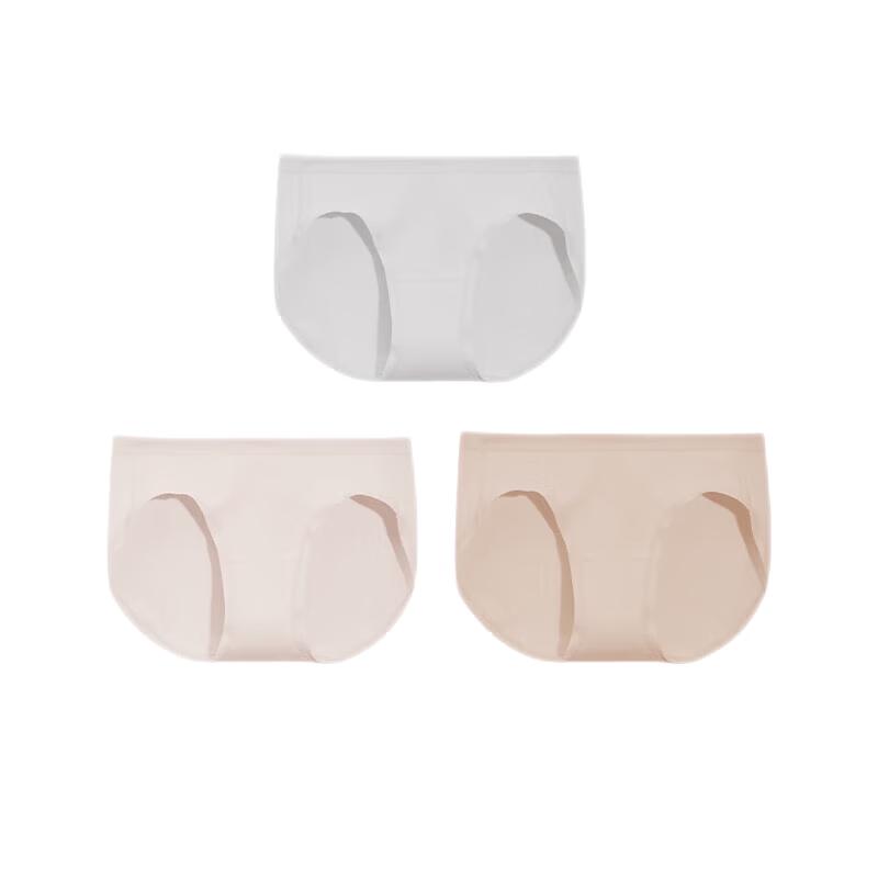 

ubras 60S Xinjiang Cotton Lycra 7A Antibacterial Mid-Waist Briefs 3-Pack XL