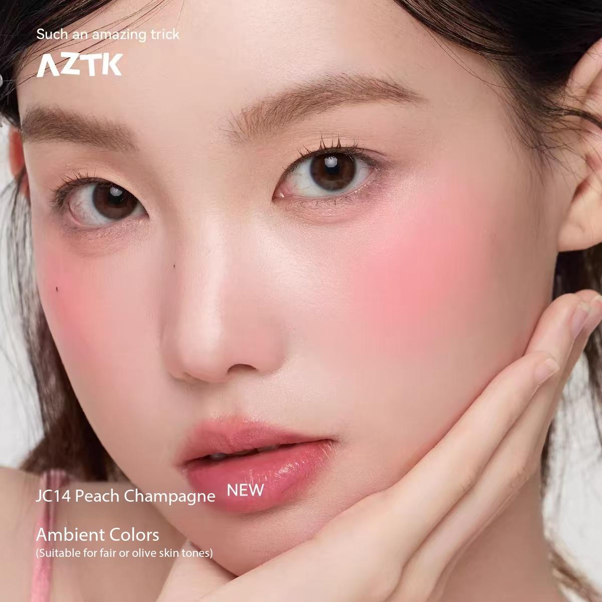 AZTK Жидкие румяна Jello Color Powder Увлажняющие Хайлайтер Красота Расширяется Сжимается Щека Матовый Макияж Лица JC14