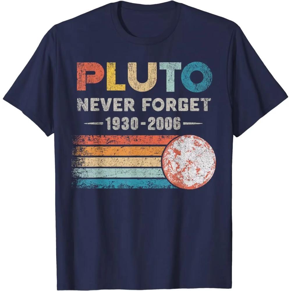 Vintage Never Forget Pluto Funny Retro Astronomy Space T-Shirt