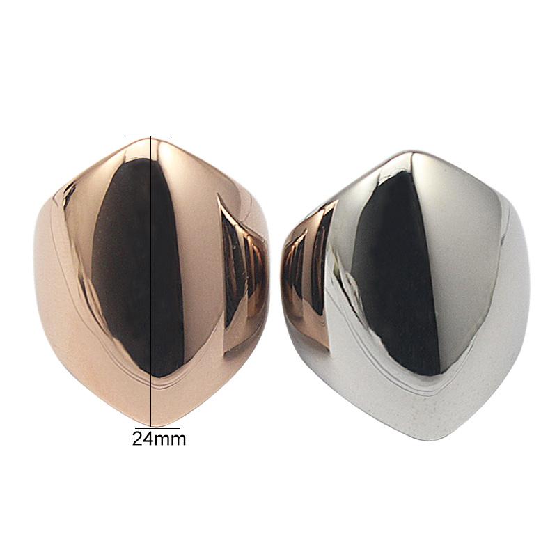 Shield Shaped Silver Color Stainless Steel Rings For Women Size 8 6 5 10.5 11 9 7 Fashion Jewellry Gift Rings Wholesale