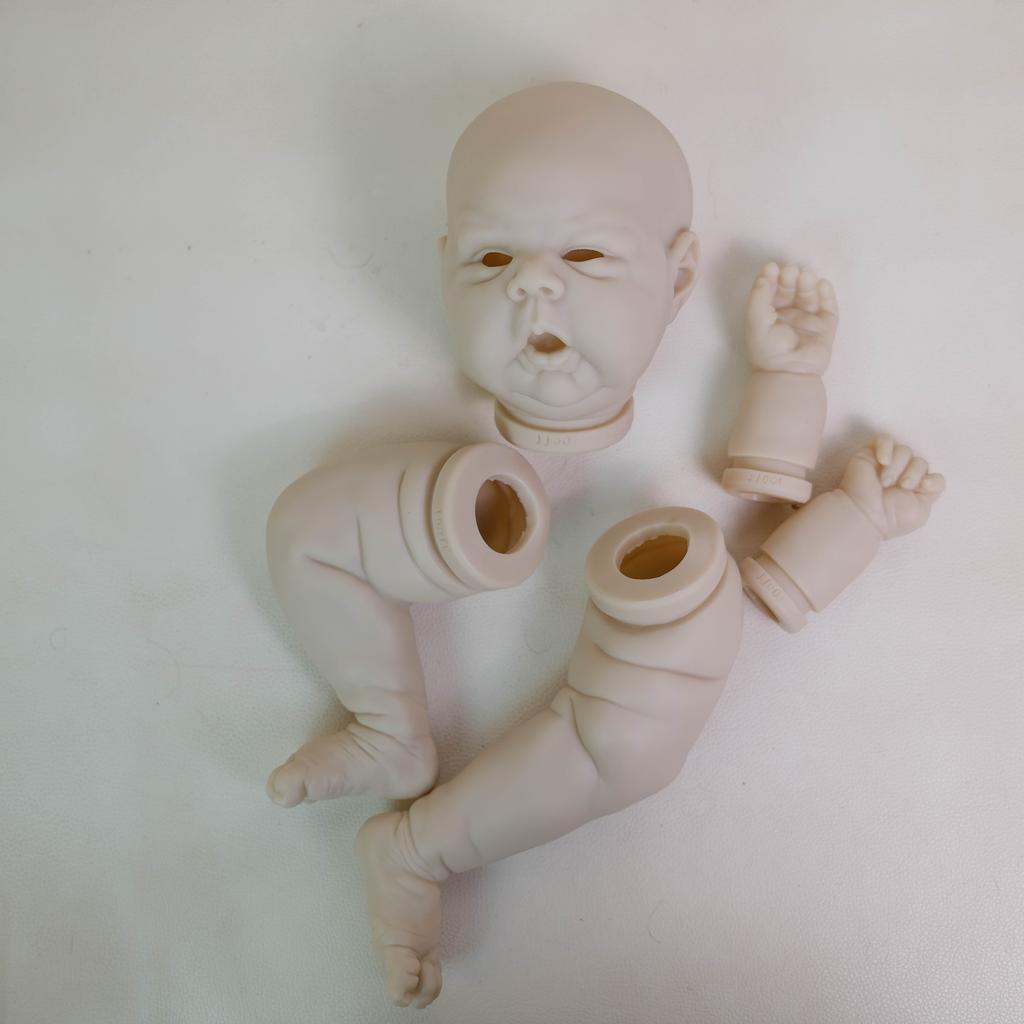 NPK 24-inch Onafgewerkte Reborn Pop Kit Limited Edition Gounchi met Stoffen Lichaam En Oogbollen DIY Poppenonderdelen voor Verzamelaars