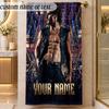 Beach TowelBenson Boone Custom Name Text Personalized Soft Towel for Beach Pool Indoor Home Decor Gift