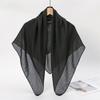 90x90cm Square Scarves Soft Female's Hijabs Fashion Cotton Linen Headscarf  Bag Accessories