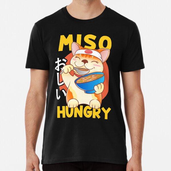 Cute Anime Dog Puppy Miso Hungry Pun Kawaii  S to 5XL Made in the AU/USA T-Shirt