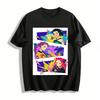 Anime Girls Graphic T-shirt Cool Street Style Loose Casual Top For Men And Women Pure Cotton T-shirt
