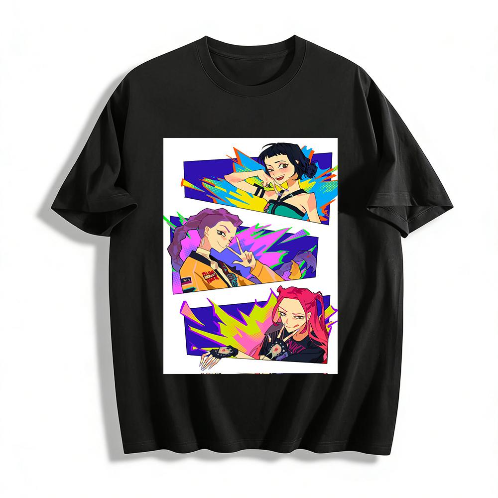 

Anime Girls Graphic T-shirt Cool Street Style Loose Casual Top For Men And Women Pure cotton T-shirt 6XL