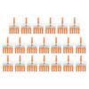 20Pcs Wire Quick Connector SPL Terminal Block TType Copper Conductor Line Splitter 5 Into 1(Orange )