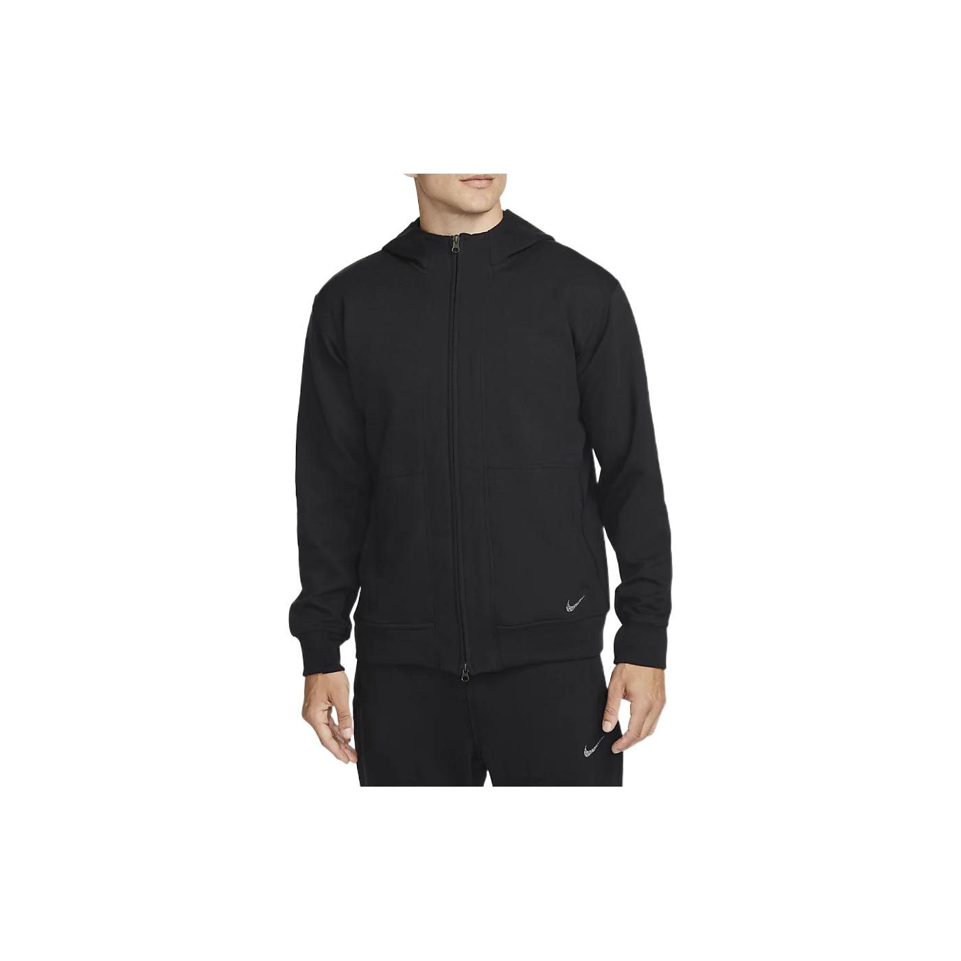 Nike Yoga Dri-FIT Men s Full-Zip Hoodie Jacket Black DQ4877-010 XXL