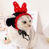 Cartoon Design Knit Cute Cat Hat Halloween Christmas Party Costume Headwear for Puppy Cat Kitten Pet Puppies