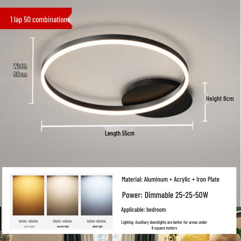 Nordic Style Smart LED Dimmable Ceiling Light