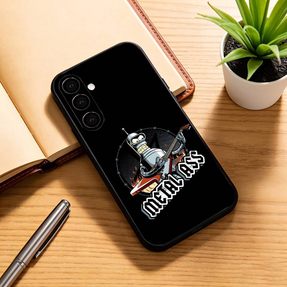 F-Futurama AnimE-e B-Bender  Phone Case For Samsung Galaxy A73,A72,A71,A70,A53,A52,A51,Soft Silicone Black Cover
