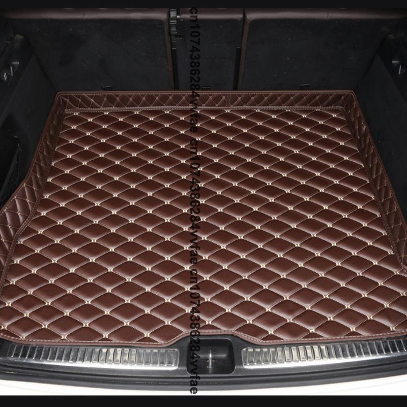 Car Trunk Mats for Lincoln MKC 2017- No Speaker Version In the Trunk Anti Dirty Durable Leather Carpet Protective Pad