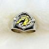 Medieval War Horse Emblem Pinky Ring - Bold, Versatile, and Unique for Men