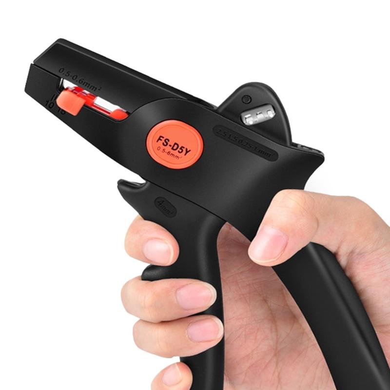 Wire Stripper Precise Blade 22-7AWG Capacity Space Saving Design For Confined Electrical Work Steel Materials Build