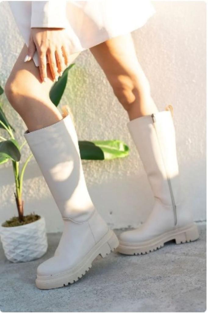 Women Modern Stylish Fashion Boots Boots Faux Leather Boots Black Skin Dream
