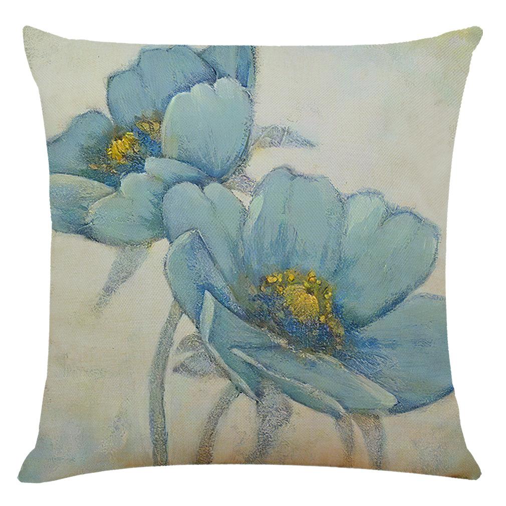 

Квадратная домашняя квадратная наволочка с принтом в зеленом растительном стиле, чехол для подушки, подушка для стула, диванная наволочка, квадратная 45 см X 45 см 1pc