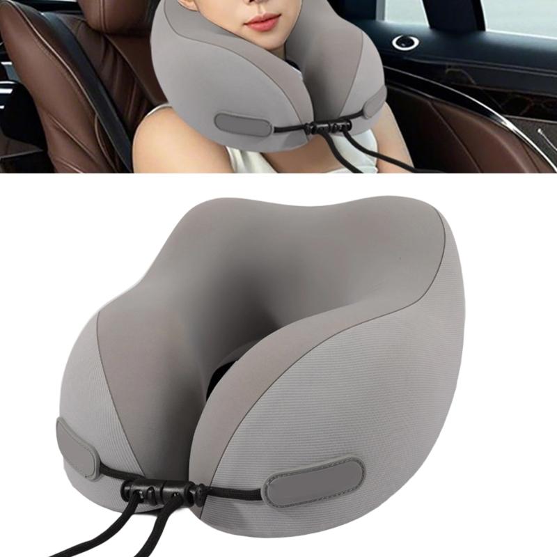 Ergonomic U Shape Travel Pillow Memory Foam Neck Support For Vehicle Plane Long Journeys And Office Use Train Relaxation