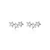 Minimalist Fashion Hollow Star Zircon Stud Earrings For Women Versatile Daily Jewelry