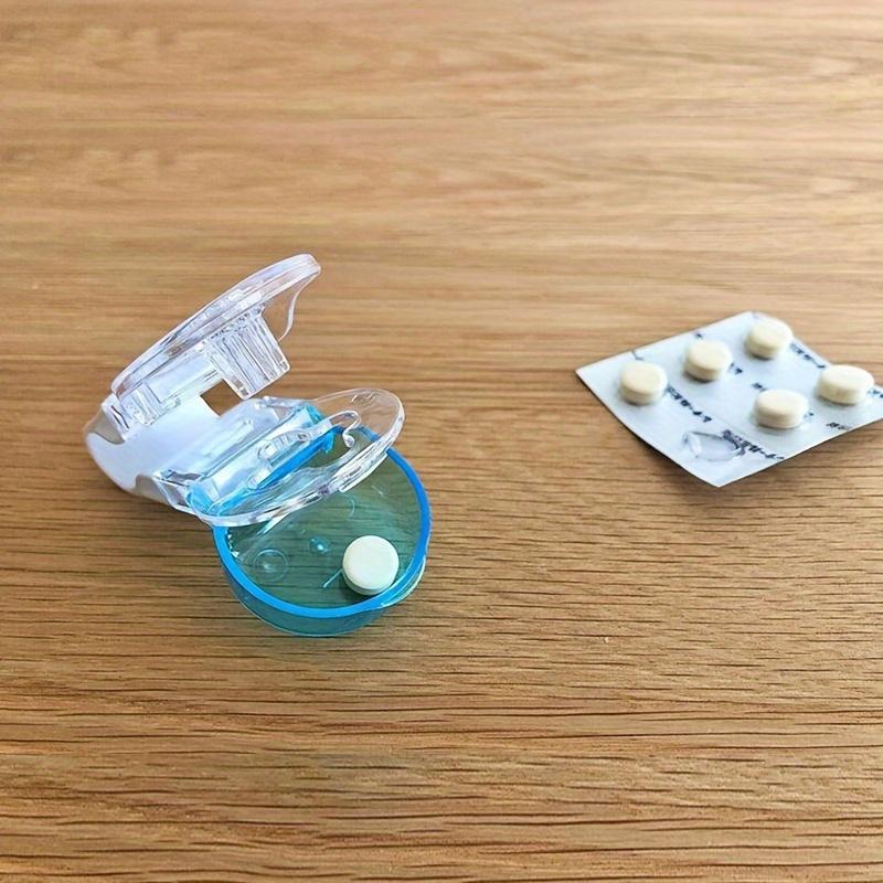 1pc Compact & Ergonomic Pill Popper With Storage - Safe, Easy-Open Blister Pack Aid, Travel-Ready Medicine Organizer