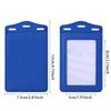 PU Leather Multi-function Card Holder Case for Work Badge Bus Pass ID Card Bank Card Credential Holder