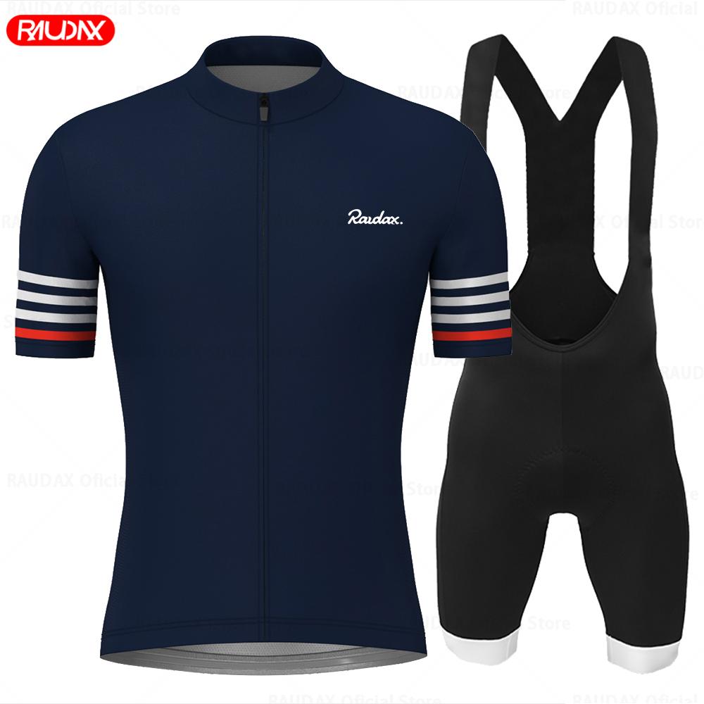 Raudax Cycling Jersey 2026 Short Sleeve Jersey Sets Ropa Ciclismo Hombre Summer Cycling Clothing Triathlon Bib Shorts Suit Shirt