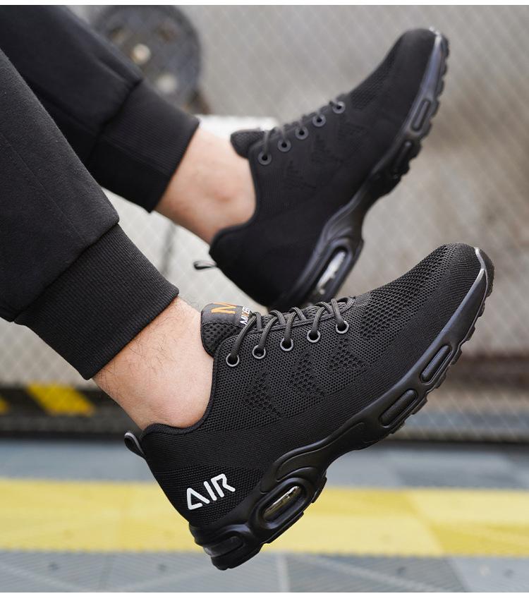 Men Work Safety Boots Anti-Smash Anti-Puncture Waterproof Boots Indestructible Protective Work Steel Toe Boot Mesh Breathable