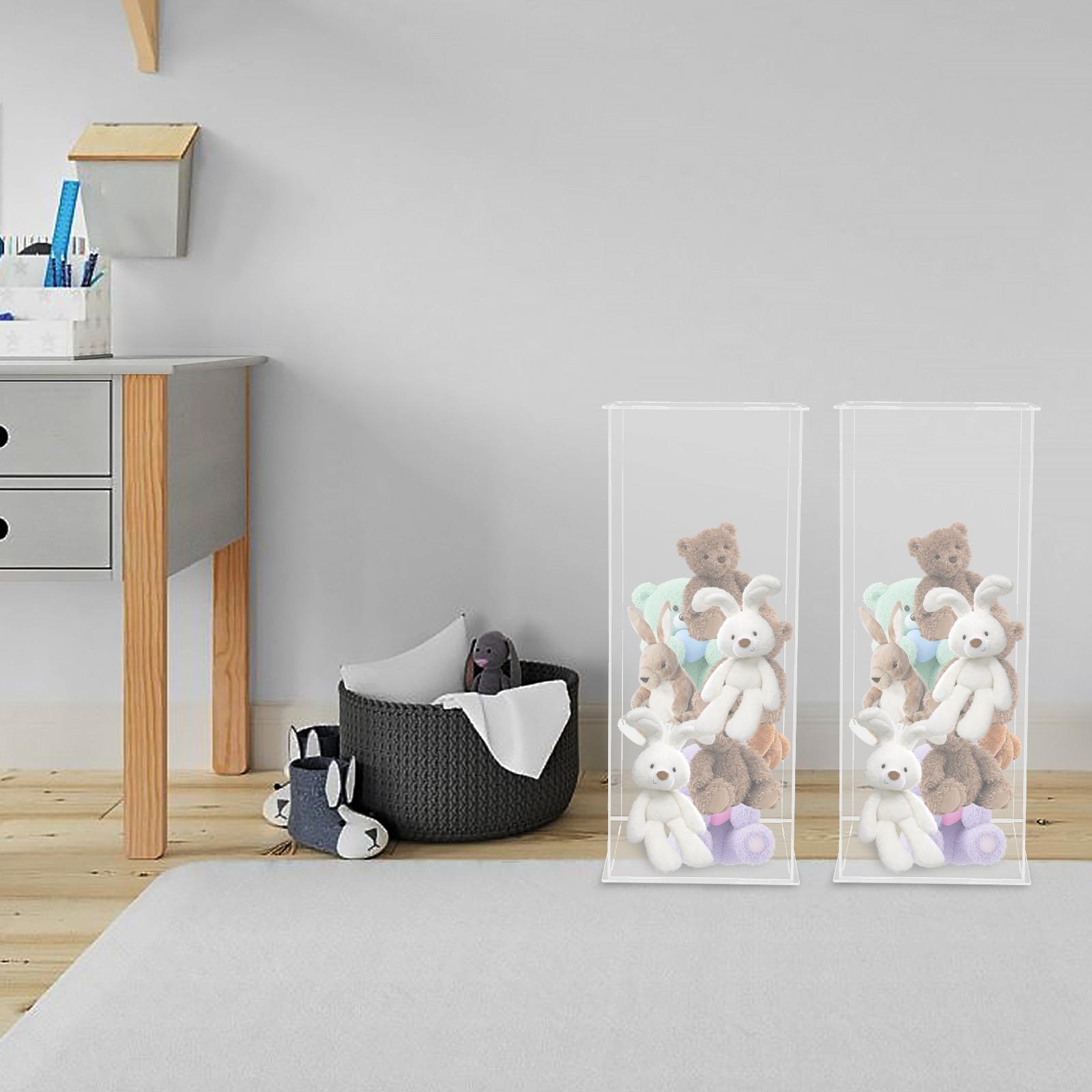 

Современная прозрачная акриловая подставка для цветов - Дисплейная башня для свадебного дня рождения, настольный декор - 25x25x60см, вместимость 5кг, держатель для центральной композиции чистый