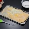 1PC Rectangle Stainless Steel Tray Food Serving Plate Buffet Presentation Pan for Rice Home Dishes Storage Kitchen Gadget