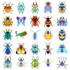 51-Piece Waterproof Insect Cartoon Stickers: Original, Non-Infringing Animal Designs for Decorating Journals